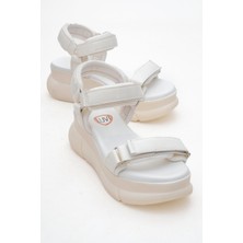 Luvi 4760  Beyaz Kadın Sandalet