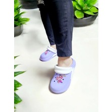 Eva Ayı Sticker Detaylı Döngülü Yumuşak,rahat Taban Hastane,hemşire Terliği