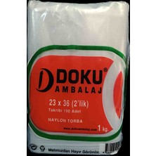 Şeffaf Naylon Torba Bakkaliye 23X36 2'lik Takribi 190ADET
