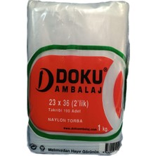 Şeffaf Naylon Torba Bakkaliye 23X36 2'lik Takribi 190ADET