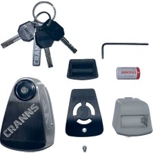 CRANNS VP6 Disk Kilidi Alarmlı Bluetooth Motosiklet Scooter Akıllı Telefon Kontrol Hatırlatma Kablolu