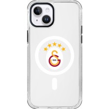 Galatasaray Apple iPhone 13 Uyumlu 5 Yıldız Magsafe Lisanslı Telefon Kılıfı