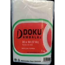 Şeffaf Naylon Torba Bakkaliye 30X50 5'lik Takribi 85ADET