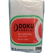 Şeffaf Naylon Torba Bakkaliye 30X50 5'lik Takribi 85ADET