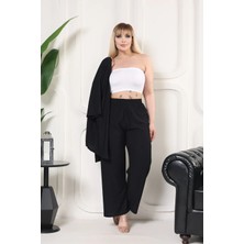 Kimono Hırkalı 2'li Alt Üst Takım Bürümcük Kumaş Yazlık Oversize