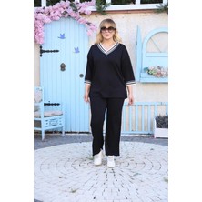 Battal Takım Oysho Modal Kumaş Şeritli Yumuşak Dokulu 3xl 6xl