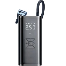 Arell Oto Kompresör Şarjlı Taşınabilir Powerbank El Fenerli Araç Lastik Şişirme Pompası Flaşör Göstergeli