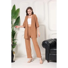 Şık - Kimono Hırkalı Bürümcük Takım Oversize Düşük Kol M – 6xl