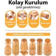 Küçük Boy (1,5 cm ve 1,7 Cm) Füme Keçeli Silikon Masa Sandalye Pabuç Sandalye Kaydırmaz Zemin Koruyucu