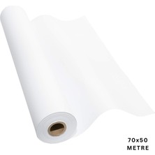 Beyaz Kraft Ambalaj ve Hediye Paketleme Kağıdı, Rulo Resim, Çeyiz Kağıdı, 80 Gr-70 cm x 50 Metre