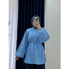 Ebrar Store Zenita Reglan Kol TUNIK-BN4175 Bebe Mavisi