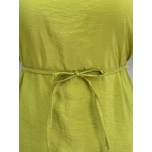Ebrar Store Zenita Reglan Kol TUNIK-BN4175 Fıstık Yeşili