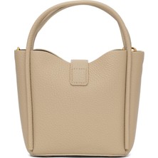 25YG327 Çanta Bej  Kadın Omuz Çantası Guja