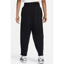 Nike Sportswear Phoenix Loose Fit Polar Kadın Bol Kesim Yüksek Bel Eşofman Altı Siyah