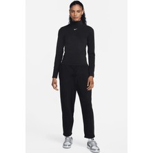 Nike Sportswear Phoenix Loose Fit Polar Kadın Bol Kesim Yüksek Bel Eşofman Altı Siyah