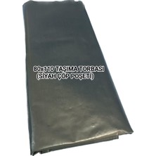 Siyah Taşıma Torbası 80x100 cm ( Çöp Poşeti) 25 kg