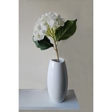 Yapay Ortanca Çiçeği 48  cm  Beyaz