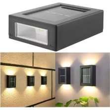 River World  4 Ledli Duvar Için  Solar LED