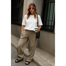 Basic Kadın T-Shirt Regular Oversize Tişört