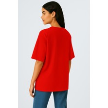 Basic Kadın T-Shirt Regular Oversize Tişört