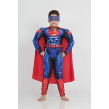 Superman Çocuk Kostümü - Süper Kahraman Kostümü, Halloween ve Parti Kostümü