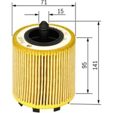 Bosch 1457429192 0986TF0037 Yağ Filtresi T5-T4-Multıvan V-Passat-Polo-Bora-Golf-Jetta-Toura