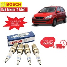 Hyundai Getz 1.3 / 1.4 Bosch Buji Takımı 2003--2011 FR8DCX+ 4 Adet