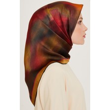 Armine Tivil İpek Eşarp 9233 - 02 Pembe Karışık Desen