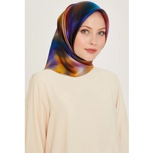 Armine Tivil İpek Eşarp 9229 - 33 Mor Karışık Desen