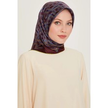 Armine Tivil İpek Eşarp 9213 - 84 Bordo Karışık Desen