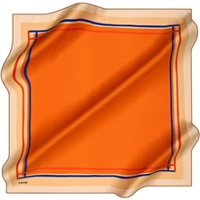 Aker Tivil İpek Eşarp 8670713 - 961 47721 Turuncu Karışık Desen