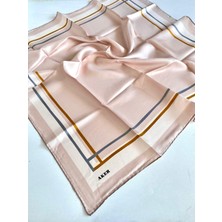 Aker Tivil İpek Eşarp 8670713 - 932 47723 Pudra Karışık Desen