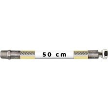 50CM Flex Doğalgaz Hortumu Çelik Örgülü
