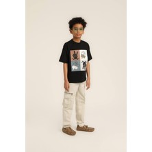Jacklions Erkek Çocuk Baskılı Tshirt Siyah