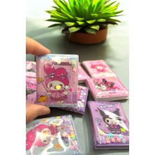 Kuromi My Melody Sulu Pullu Mini 2 Adet Sticker Defteri Albümü Sanrio Sticker Defteri