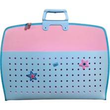 Fermuarlı 35X50 Resim Çantası, Proje Çantası Delikli Model  Su Geçirmez   (Net 38X55 Cm)