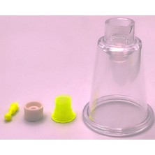 Teknotrust 100 Adet 4 No Hacamat Kupası Masaj Kupası ve 1 Adet Pompa