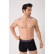 Lauma Erkek Boxer 3’lü Paket Siyah, Elastik Bel, Pamuklu Konfor