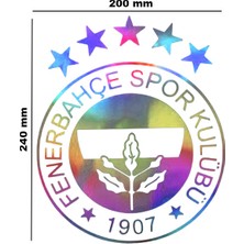 Hologram Fb Model Sticker – Işık Vurunca Renk Değiştirir – Modifiye Dekarasyon Sticker Araç % Kask Uyumlu,düz ve Prüszsüz Yüzeyler Için(Meristeed)