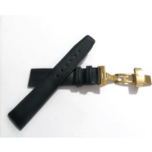 Fado Her Saate Uygun  Kelebek  Toka  20 mm   Hakiki Deri (248) Sarı  Toka  Siyah