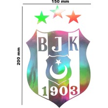 Hologram Bjk Model Sticker – Işık Vurunca Renk Değiştirir – Modifiye Dekarasyon Sticker Araç % Kask Uyumlu,düz ve Prüszsüz Yüzeyler Için(Meristeed)