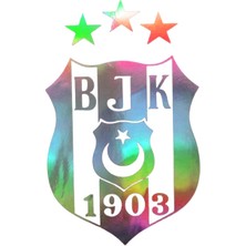 Hologram Bjk Model Sticker – Işık Vurunca Renk Değiştirir – Modifiye Dekarasyon Sticker Araç % Kask Uyumlu,düz ve Prüszsüz Yüzeyler Için(Meristeed)