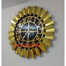 60 cm Duvar Saati * Gerçek Ayna* Ayna Saat Gold Aynalı Duvar Saati