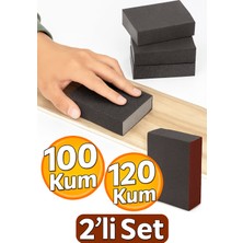 100 Kum Sünger El Zımparası - Ahşap, Metal, Mobilya ve Hobi Için Islak Kuru Kullanıma Uygun