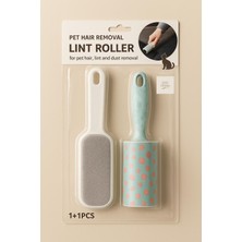 Hill Homes Sihirli 2'li Set Tüy Kıl Toplayıcı Tarak ve Rulo Set Kedi Köpek Fırçası Temizleyici