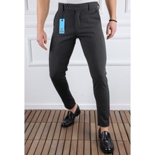 Erkek Düz Kesim Kaliteli Esnek Likralı Bilek Boy Kumaş PANTOLON-7202