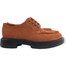 Oneka Shoes 130825EGB654 Erkek Günlük Bağcıklı Tarçın Süet