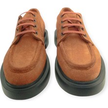 Oneka Shoes 130825EGB654 Erkek Günlük Bağcıklı Tarçın Süet