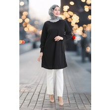 Sefa Merve Basic Tunik 1120-05 Siyah