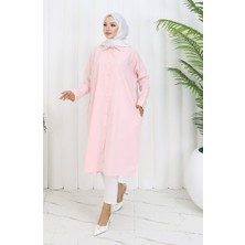 Sefa Merve Reglan Kol Tunik 4066-06 Somon